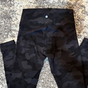 lululemon Dark Camo Leggings 28in